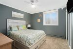 Primary bedroom with queen bed